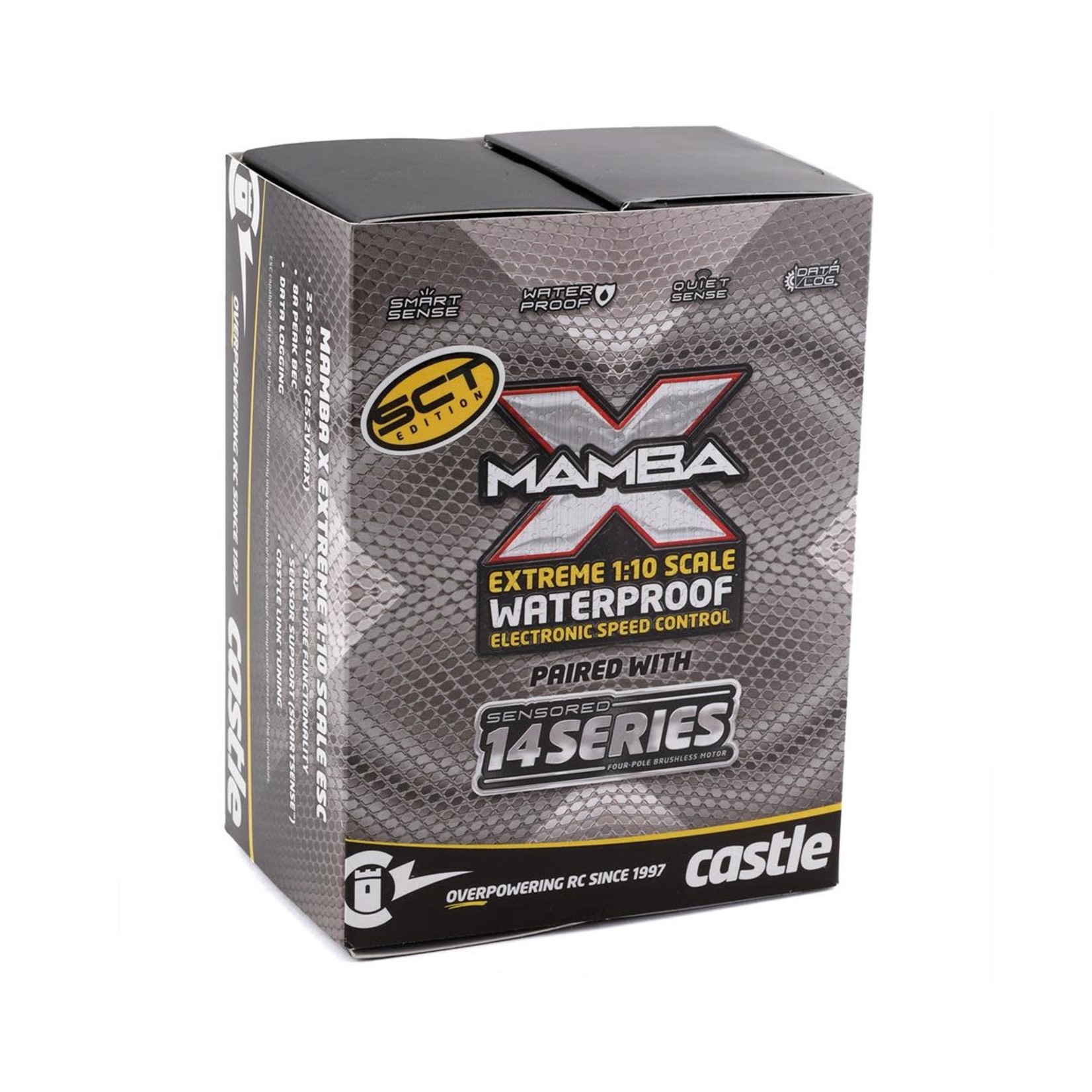 Castle Creations #010-0155-013 Castle Creations Mamba X SCT 1/10 Brushless Combo w/1412 Sensored Motor w/5mm Shaft (3200KV)