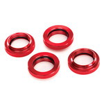 Traxxas #7767R Traxxas X-Maxx/XRT Aluminum GTX Threaded Collar (Red) (4)