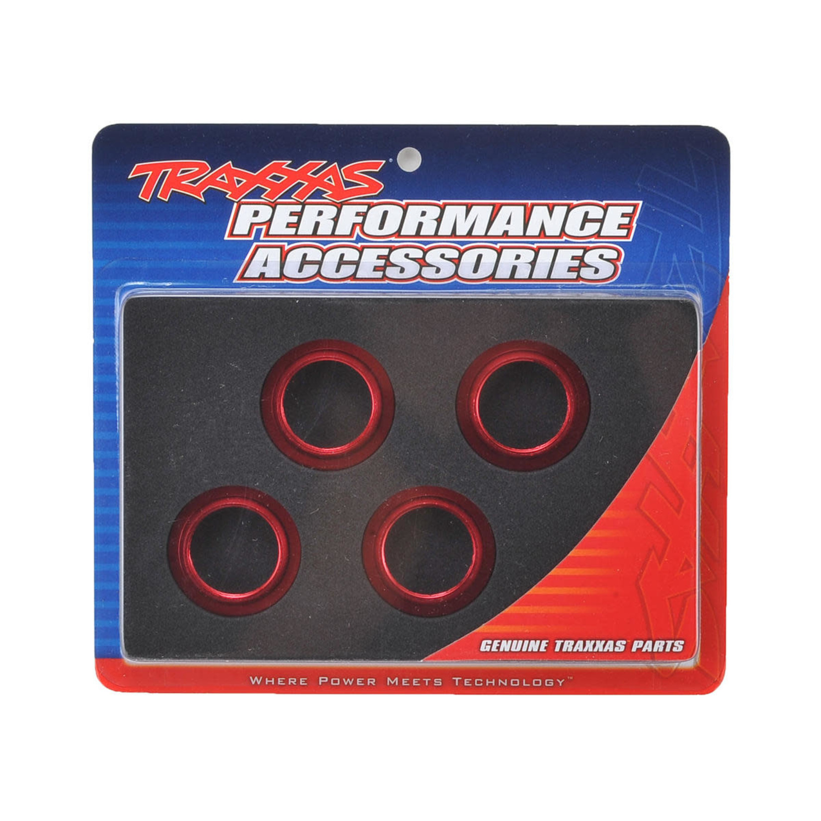 Traxxas #7767R Traxxas X-Maxx/XRT Aluminum GTX Threaded Collar (Red) (4)