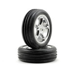 Traxxas #2471R Traxxas Alias 2.2" Front Pre-Mounted Tires (2) (Bandit) (Chrome) (Standard)