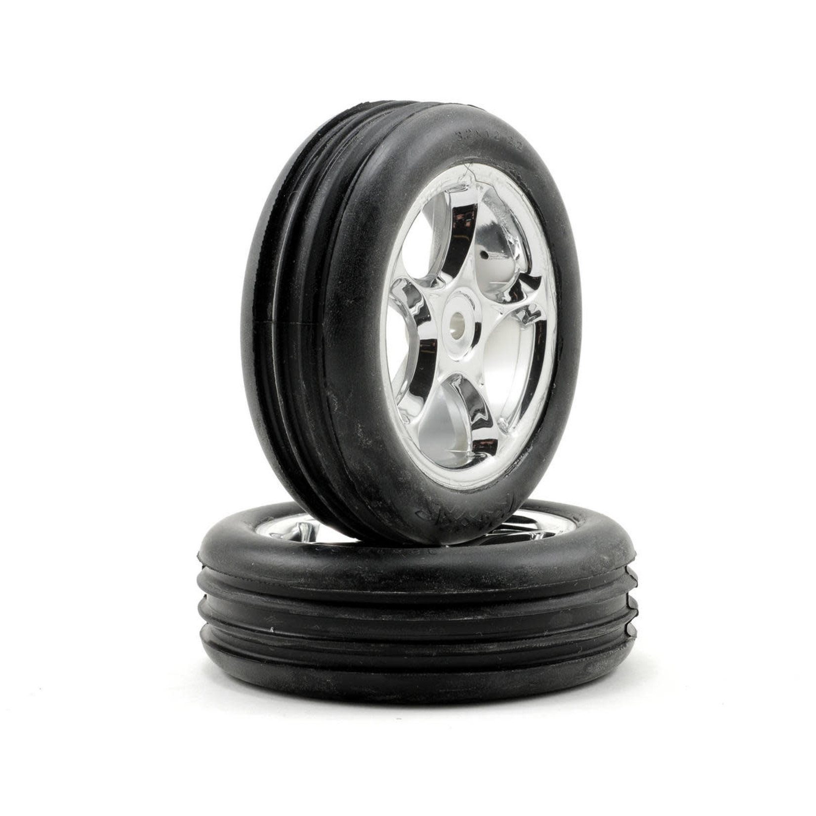 Traxxas #2471R Traxxas Alias 2.2" Front Pre-Mounted Tires (2) (Bandit) (Chrome) (Standard)