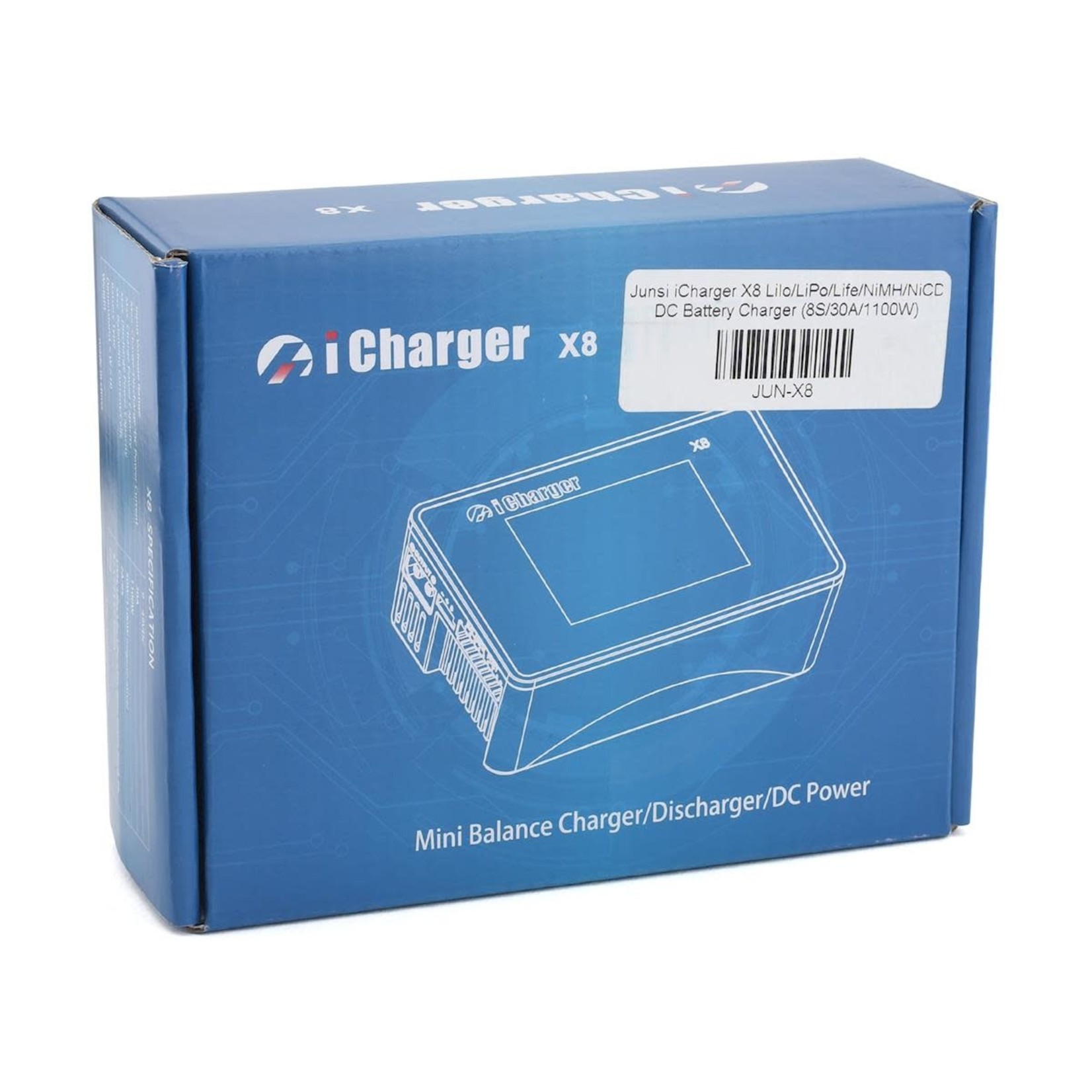Junsi Junsi iCharger X8 Lilo/LiPo/Life/NiMH/NiCD DC Battery Charger (8S/30A/1100W) #JUN-X8