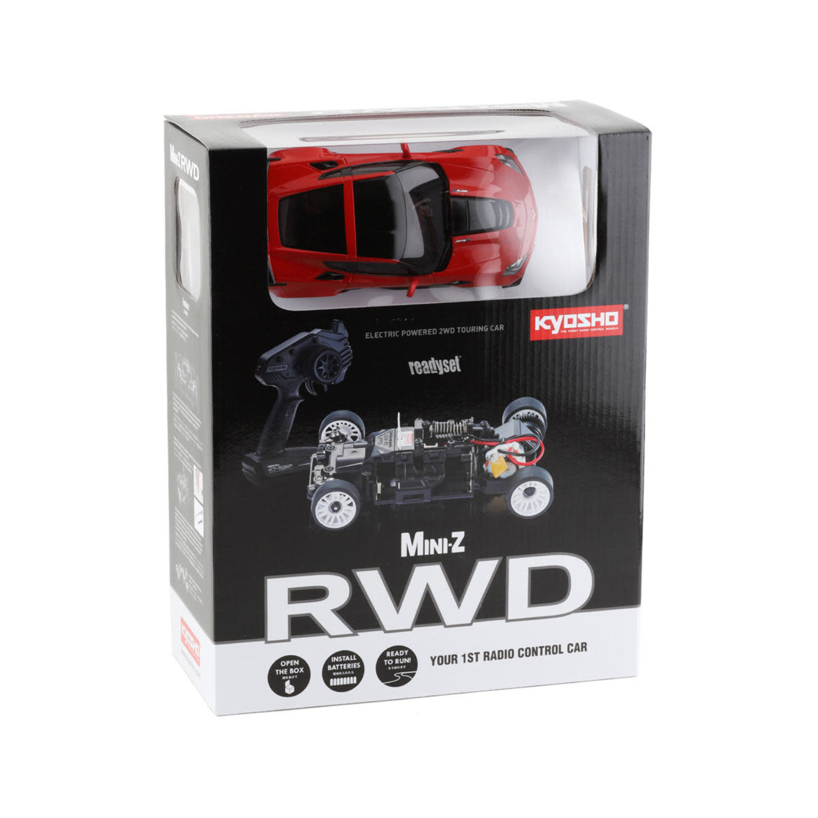 Kyosho Kyosho MR-03 Mini-Z RWD ReadySet w/Corvette ZR1 Body (Red) & KT-531P 2.4GHz Transmitter #32334R