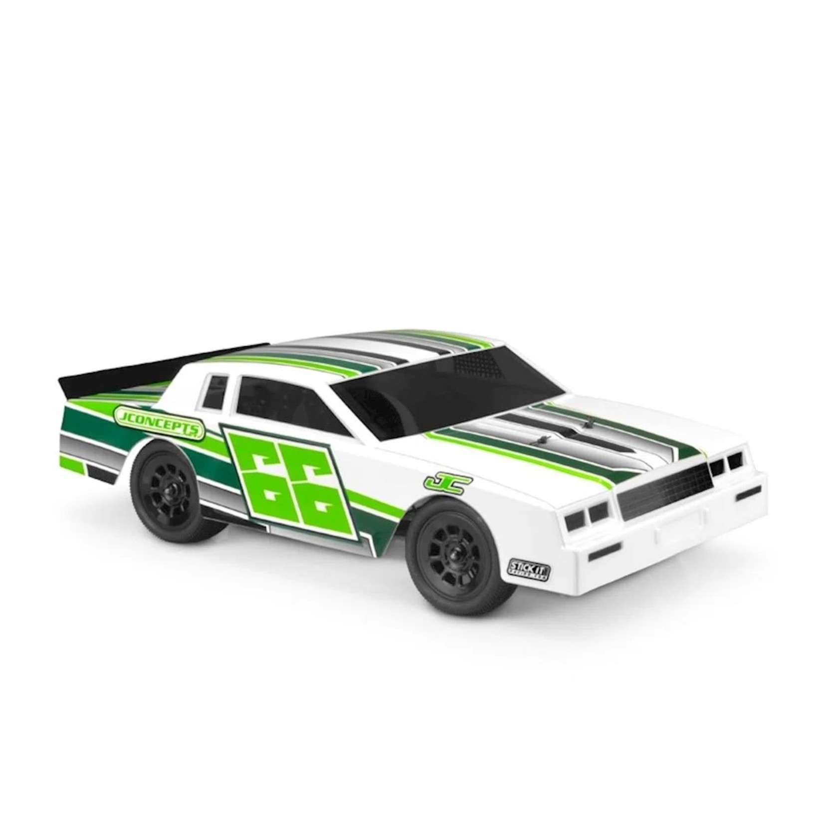 JConcepts #0422L JConcepts 1987 Chevy Monte Carlo Lightweight Street Stock Dirt Oval Body (Clear)