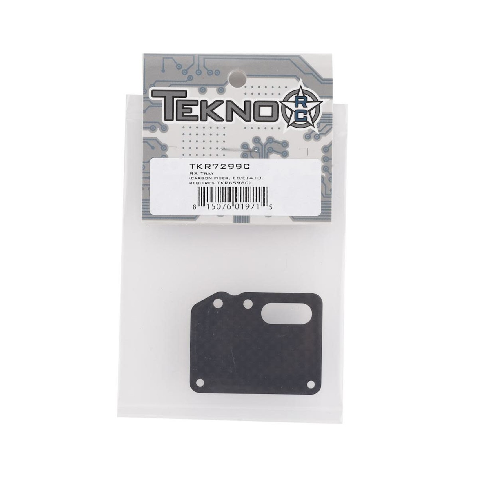 Tekno RC Tekno RC EB410/ET410 Carbon Fiber Receiver Tray (Requires TKR6598C) #TKR7299C