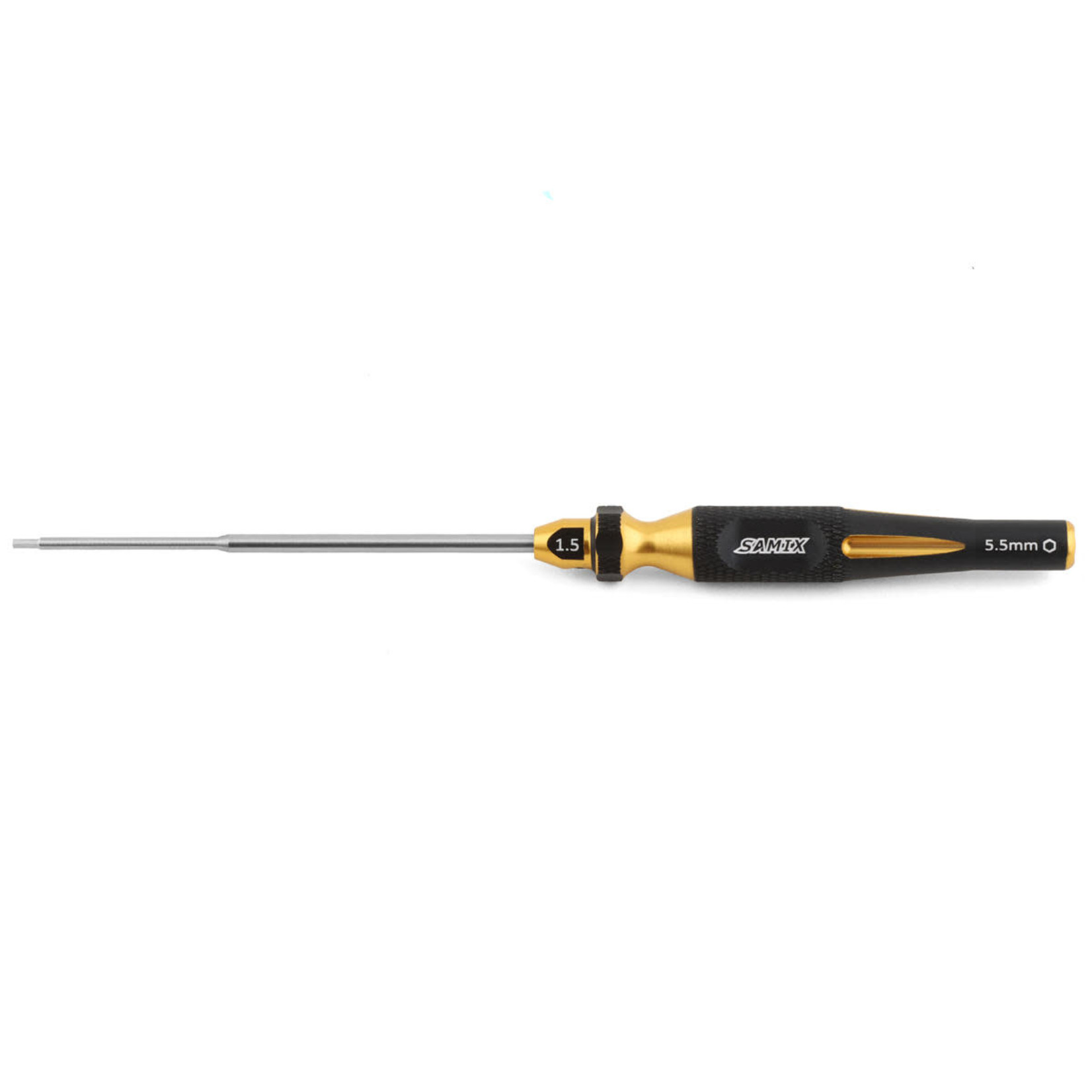 Samix Samix FCX24 2-in-1 Hex Wrench/Nut Driver (Gold) (1.5mm Hex/5.5mm Nut) #SAMFCX24-SD15