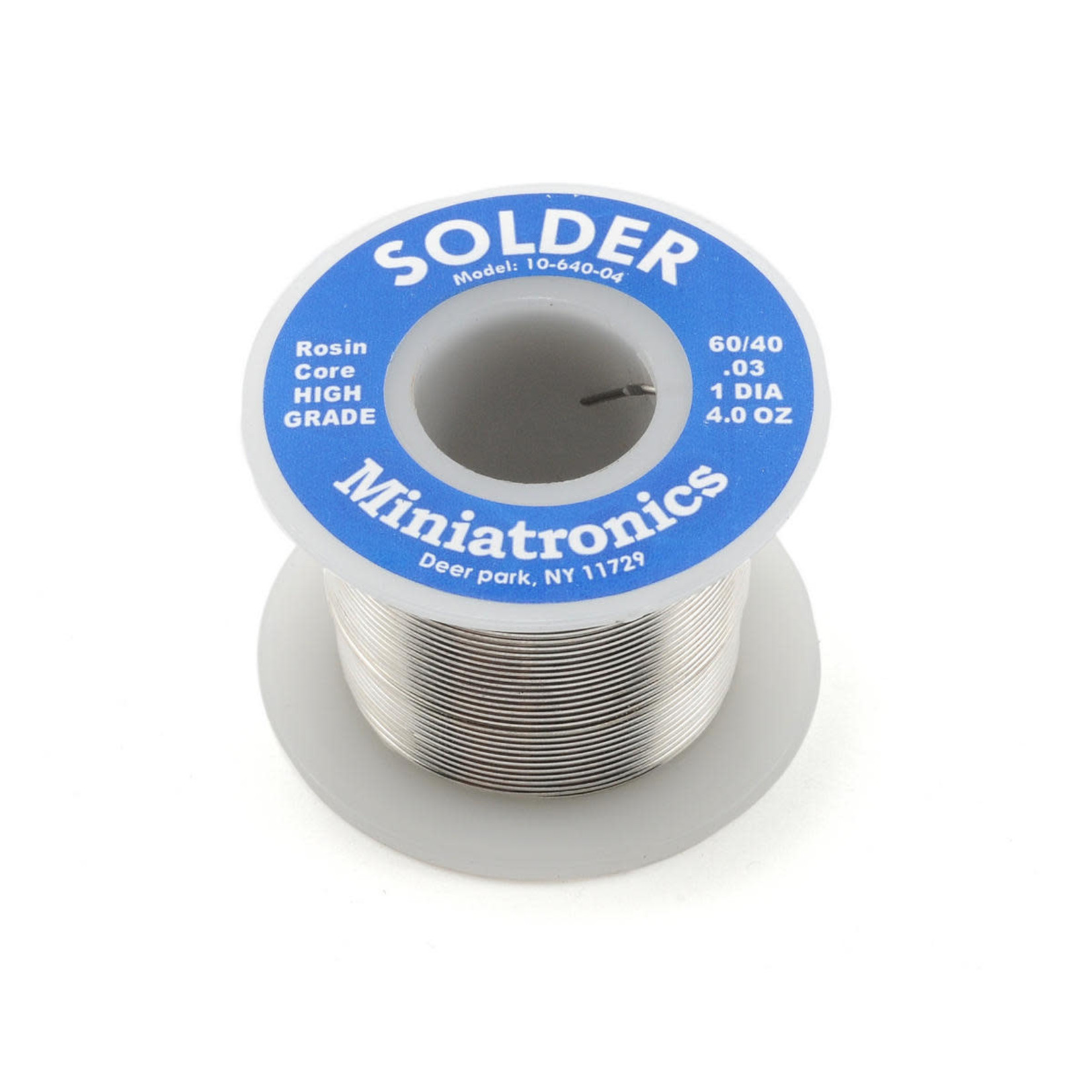MNT #10-640-04  Miniatronics Rosin Core Solder 60/40 (4oz) #10-640-04