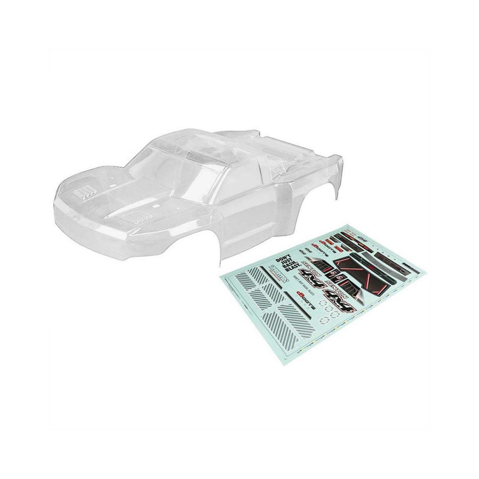 ARRMA Arrma 1/10 Body Clear w/Decals Senton 4x4 #AR402262