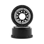 Pro-Line Pro-Line Raid Bead-Loc 2.2/3.0" Short Course Wheels (Silver/Black) (2) w/12mm & 14mm Removable Hex #2811-03