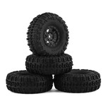 Pro-Line #10209-10  Pro-Line SCX24 1.0" Trencher Pre-Mounted Tires w/Impulse Wheels (Black) (4) (Medium)