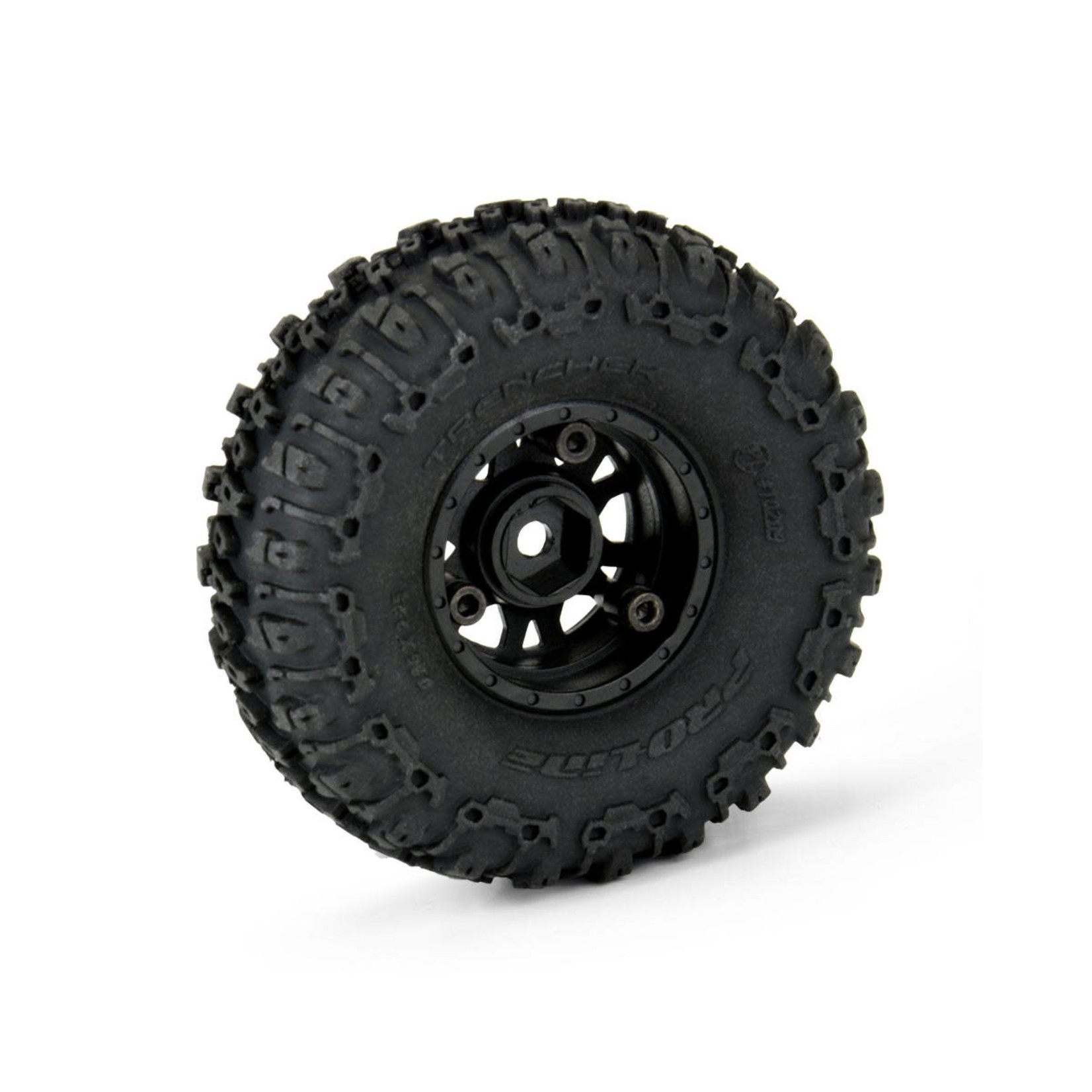 Pro-Line Pro-Line SCX24 1.0" Trencher Pre-Mounted Tires w/Impulse Wheels (Black) (4) (Medium) #10209-10