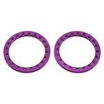 SSD RC #SSD00374 SSD RC 1.9" Aluminum Beadlock Rings (Purple) (2)