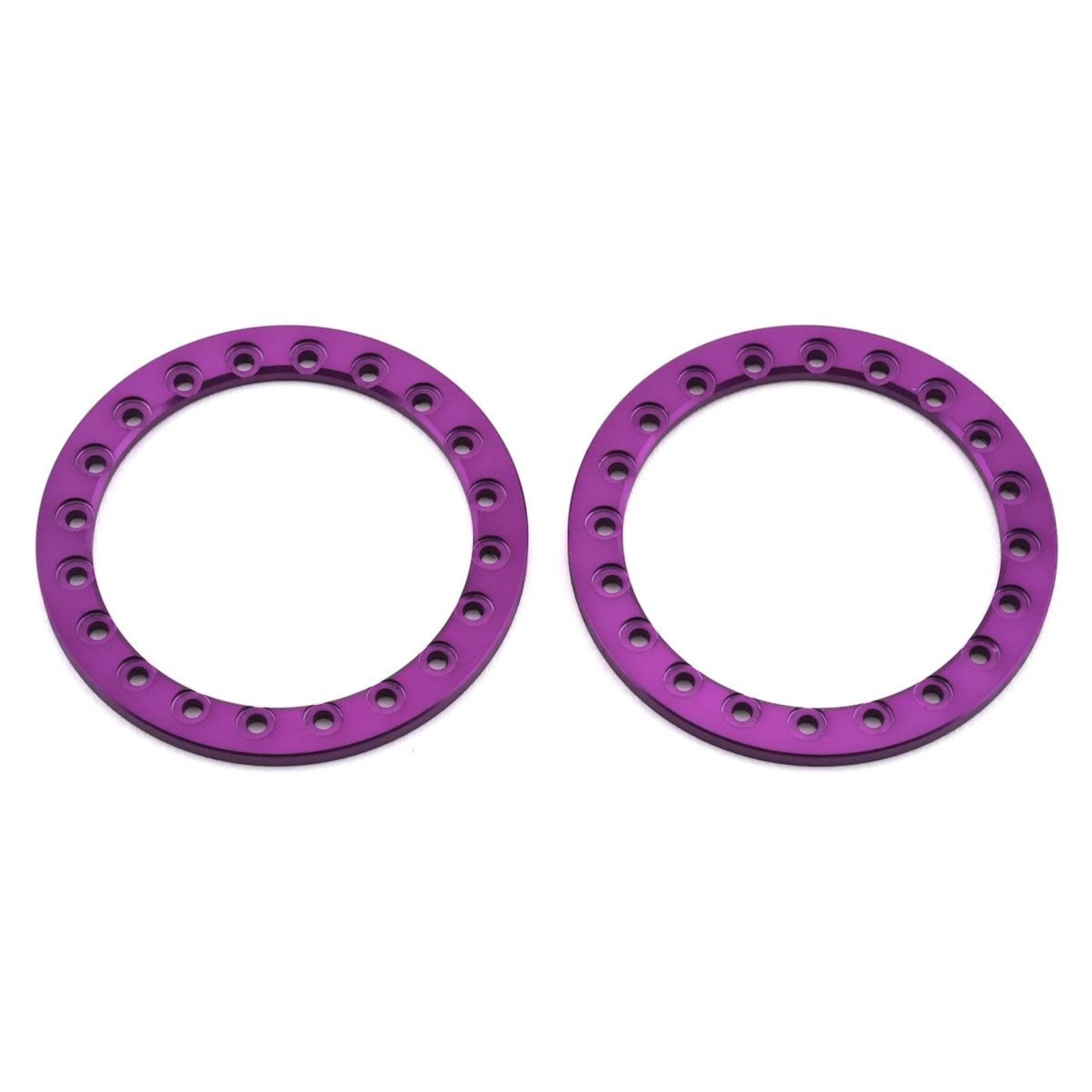 SSD RC #SSD00374 SSD RC 1.9" Aluminum Beadlock Rings (Purple) (2)