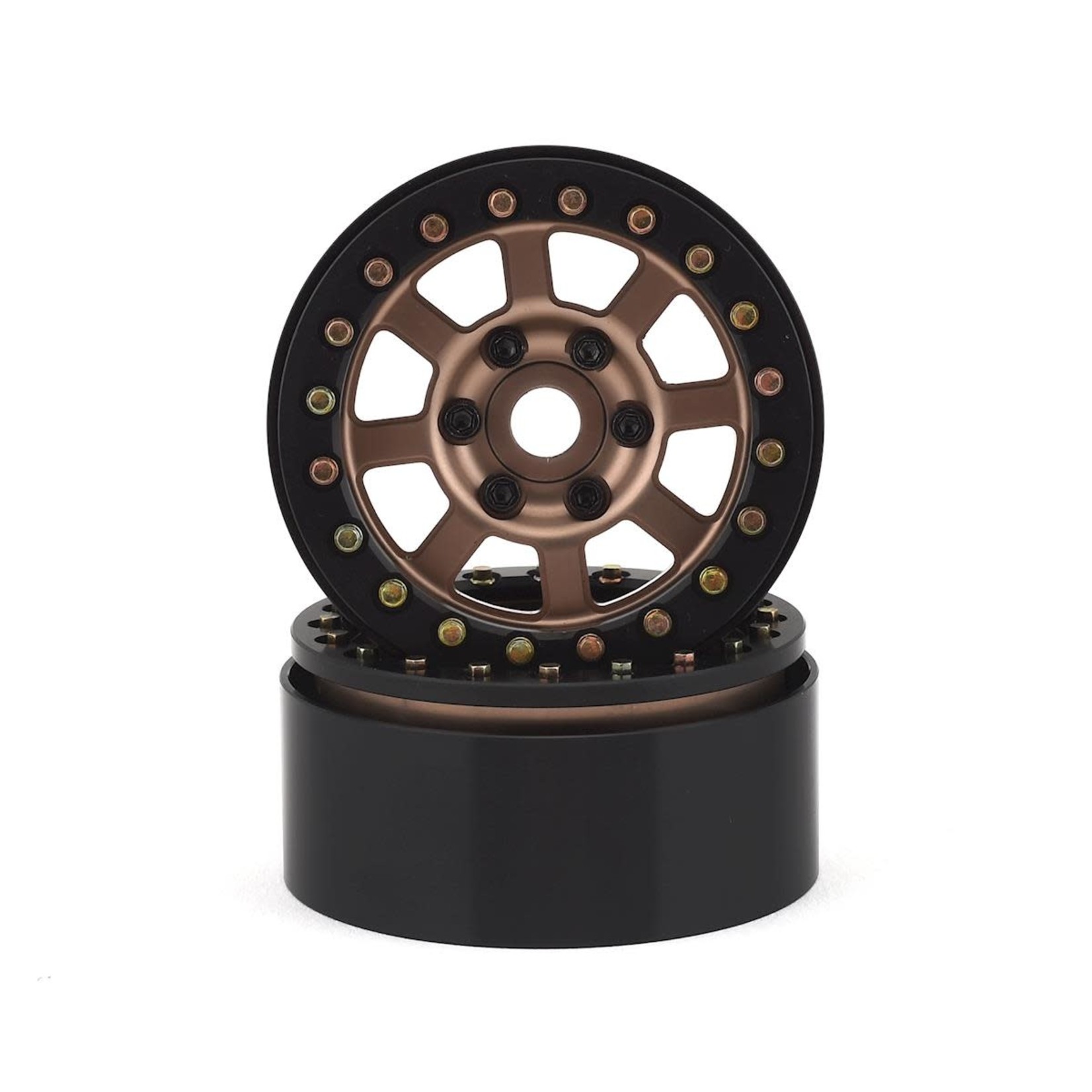 SSD RC #SSD00180 SSD RC Assassin 1.9" Beadlock Crawler Wheels (Bronze) (2)