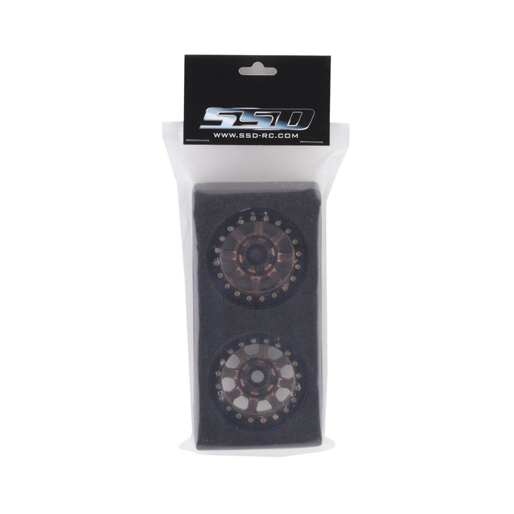 SSD RC #SSD00430 SSD RC Warrior 1.9" Beadlock Crawler Wheels (Bronze) (2)