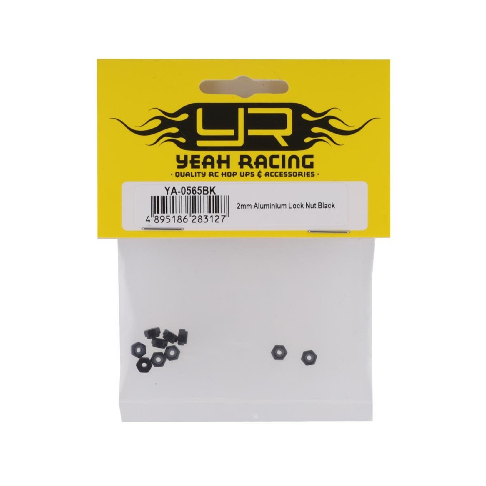 Yeah Racing Yeah Racing 2mm Aluminum Lock Nut (Black) (10) #YA-0565BK