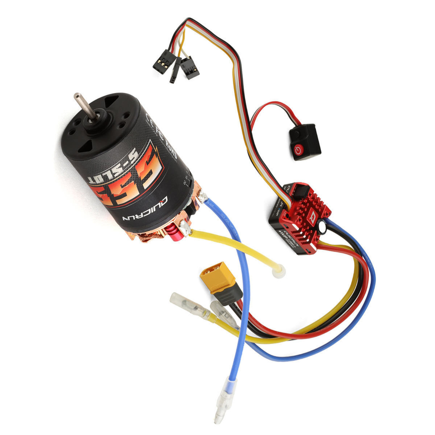Hobbywing #38020351 Hobbywing QuicRun Waterproof 1080 G2 ESC/Motor Rock Crawling 555 Combo (11T)