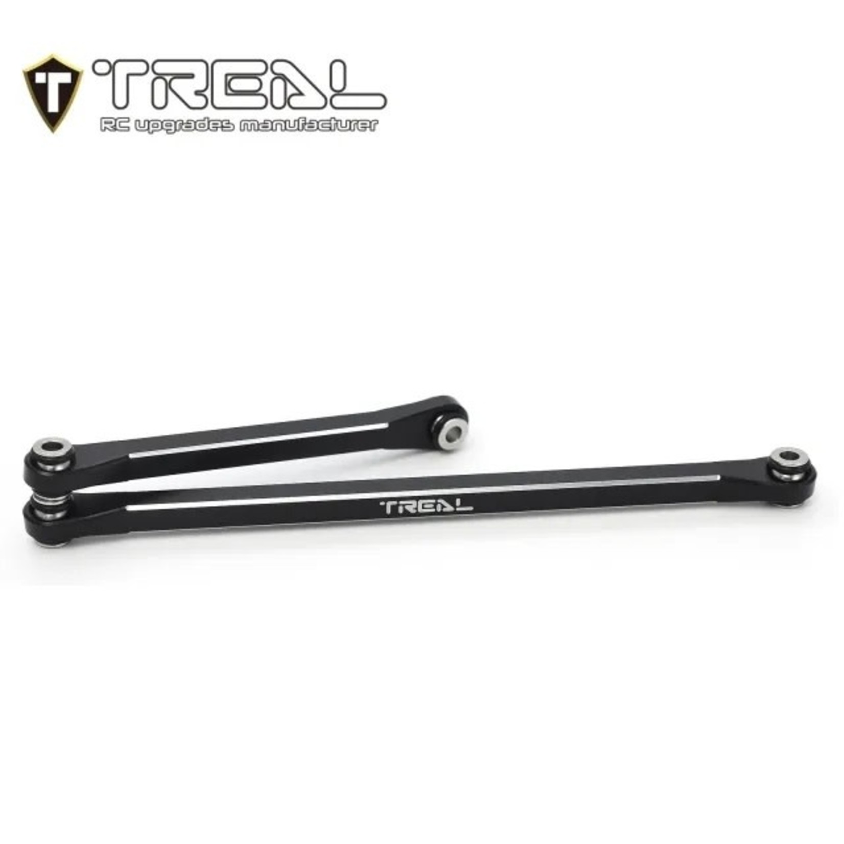 Treal #X003K2BF23 Treal UTB18 Capra Aluminum Front Steering Links (Black)