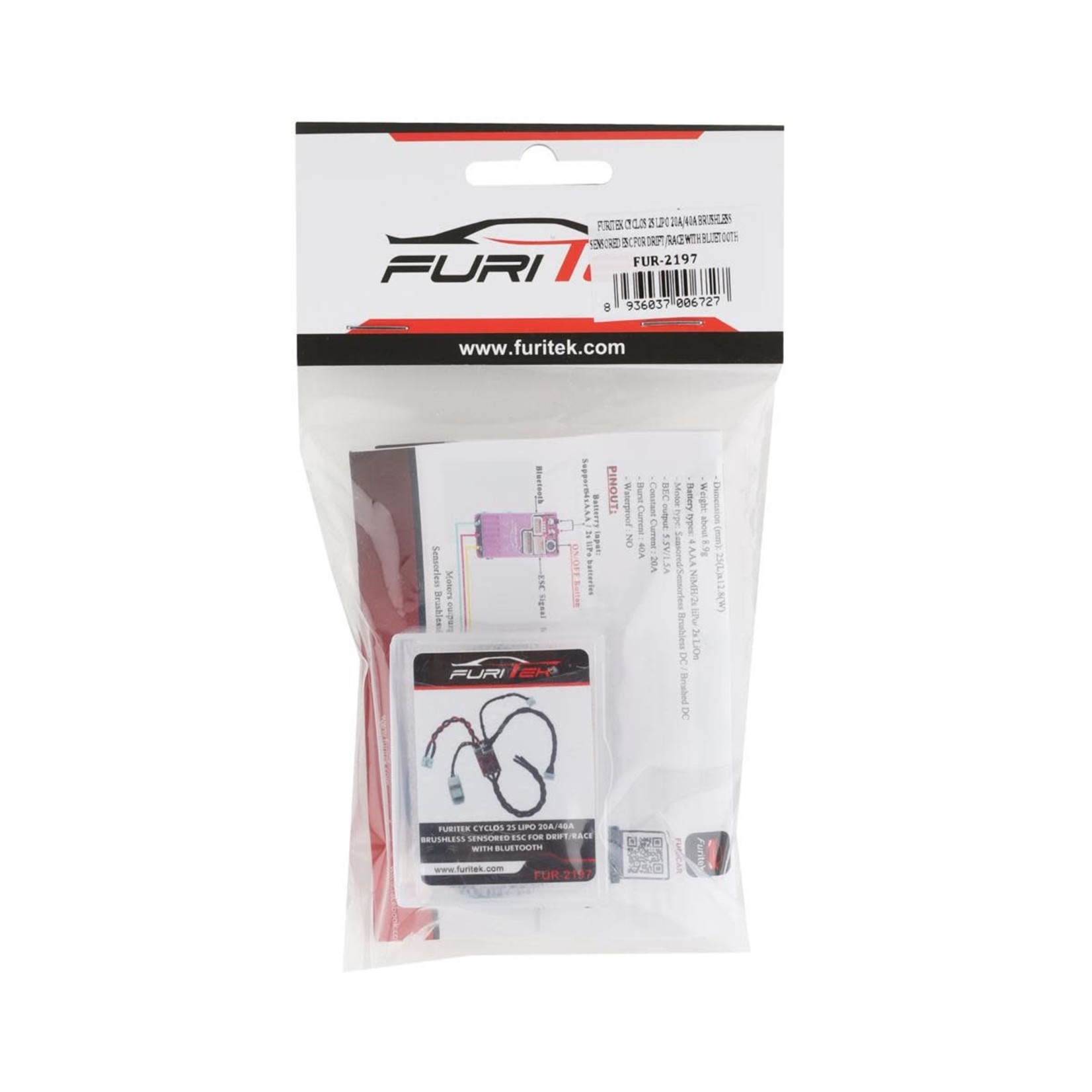 Furitek Furitek Cyclos 20A Sensored Brushless ESC w/Bluetooth Module #FUR-2197