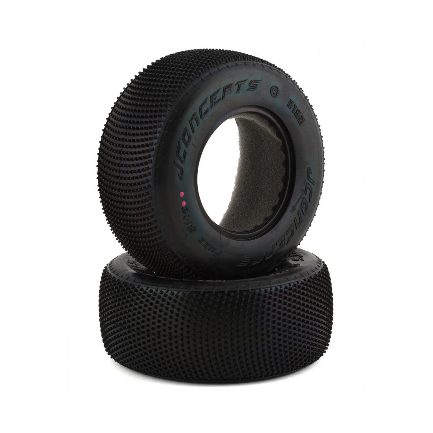 JConcepts #3192-010 JConcepts Fuzz Bite Carpet Short Course Tire (2) (Pink)