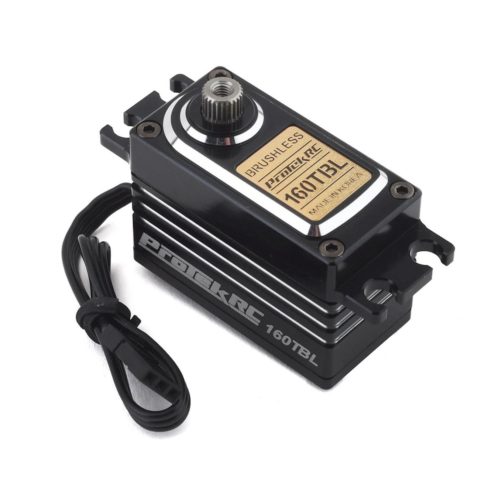 ProTek RC #PTK-160TBL ProTek RC 160TBL "Black Label" Low Profile High Torque Brushless Servo (High Voltage/Metal Case)
