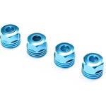 Losi #LOS253032 Losi Aluminum Lower Shock Caps (King Blue)
