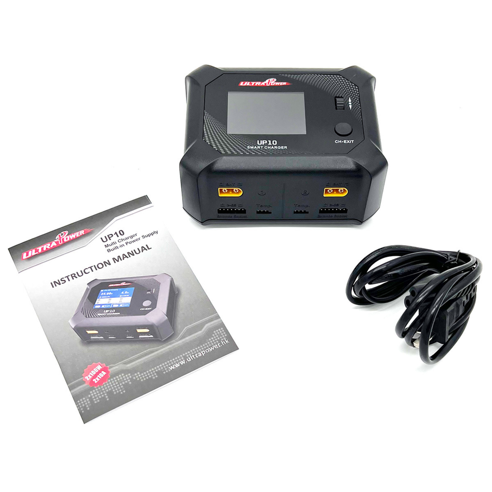 Ultra Power #UP10  UltraPower UP10 AC 100W/DC 2X100W Dual Port Multi-Chemistry Smart Charger
