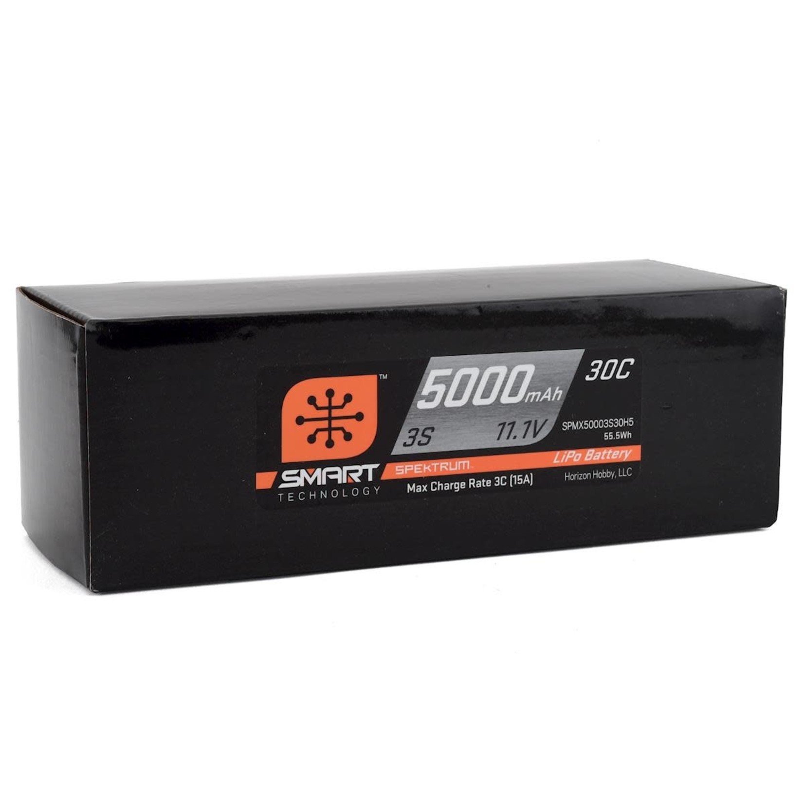 Spektrum #SPMX50003S30H5 Spektrum RC 3S Smart LiPo Hard Case Battery Pack w/IC5 Connector (11.1V/5000mAh)