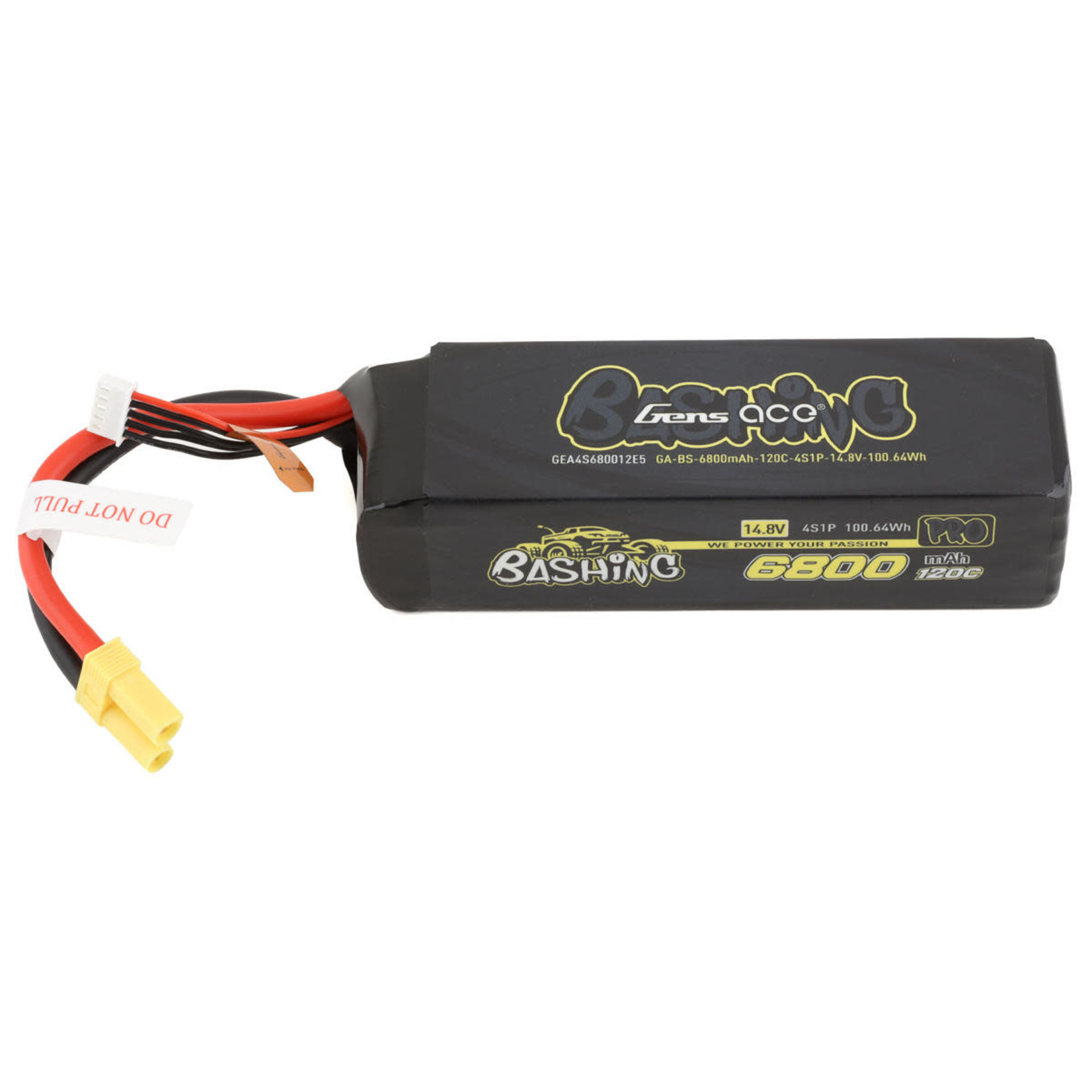 Gens Ace #GEA4S680012E5 Gens Ace 4S Bashing Pro LiPo Battery Pack 120C (14.8V/6800mAh) w/EC5 Connector