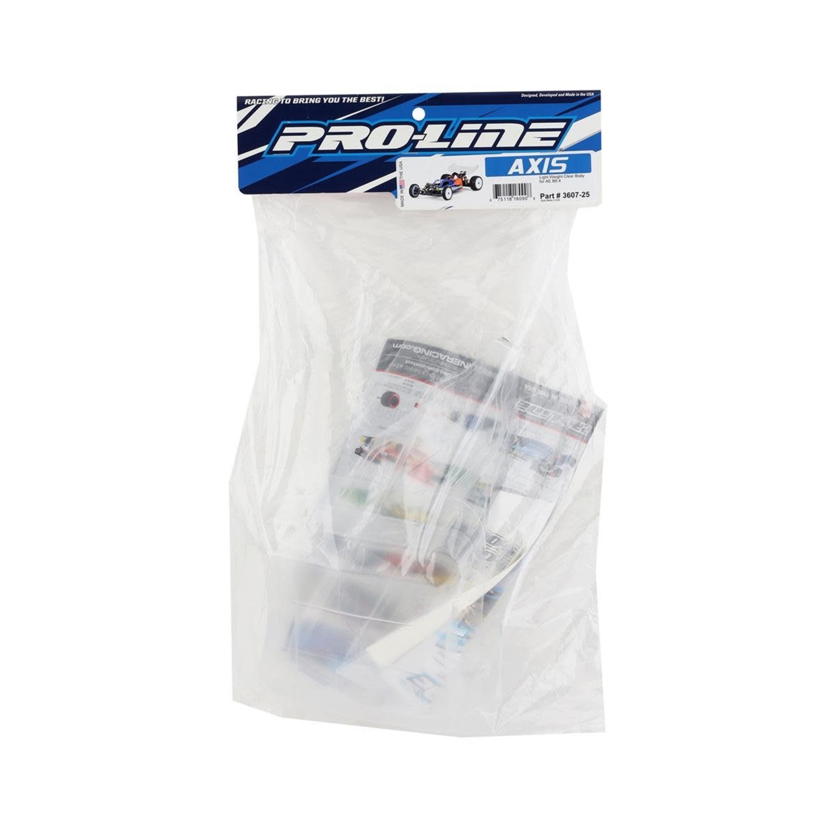 Pro-Line #3607-25 Pro-Line Associated RC10 B6.4 Axis 1/10 Buggy Body (Clear) (Lightweight)