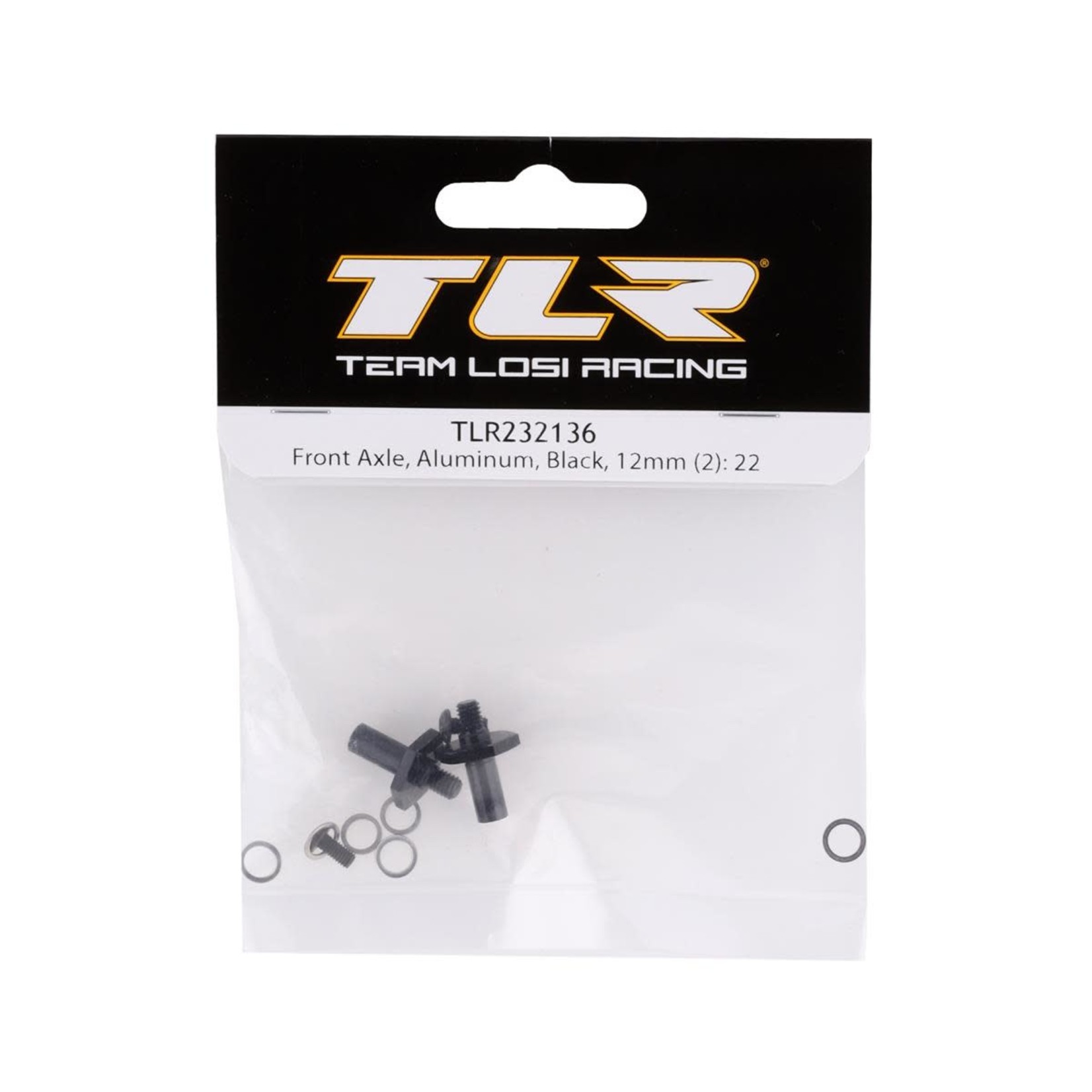TLR Team Losi Racing 12mm Aluminum Front Axle (2) #TLR232136