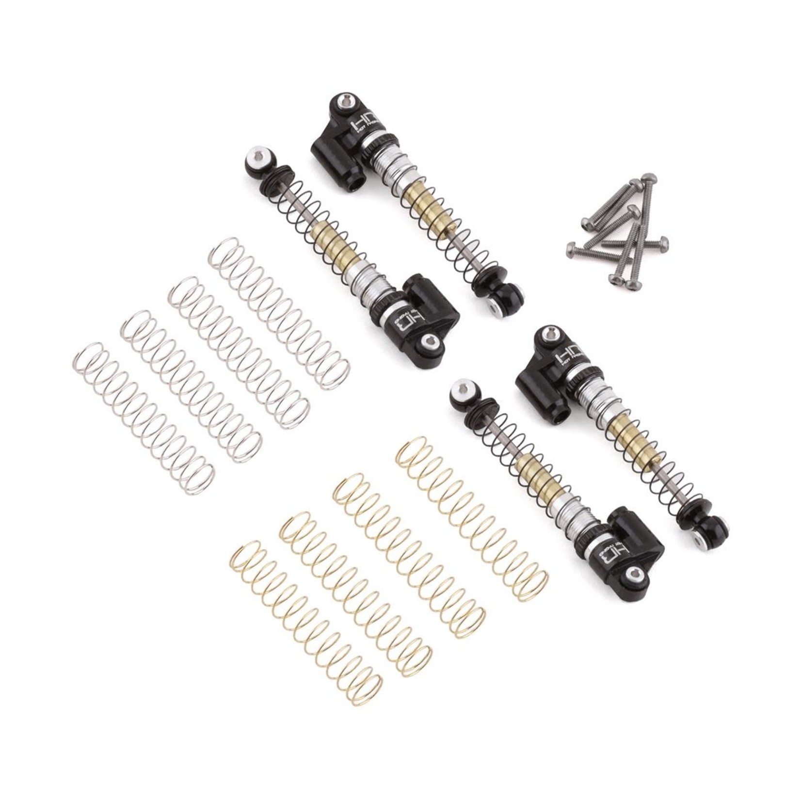 Hot Racing #SXTF485TR04 Hot Racing Axial SCX24 Aluminum Threaded Telescopic Shock