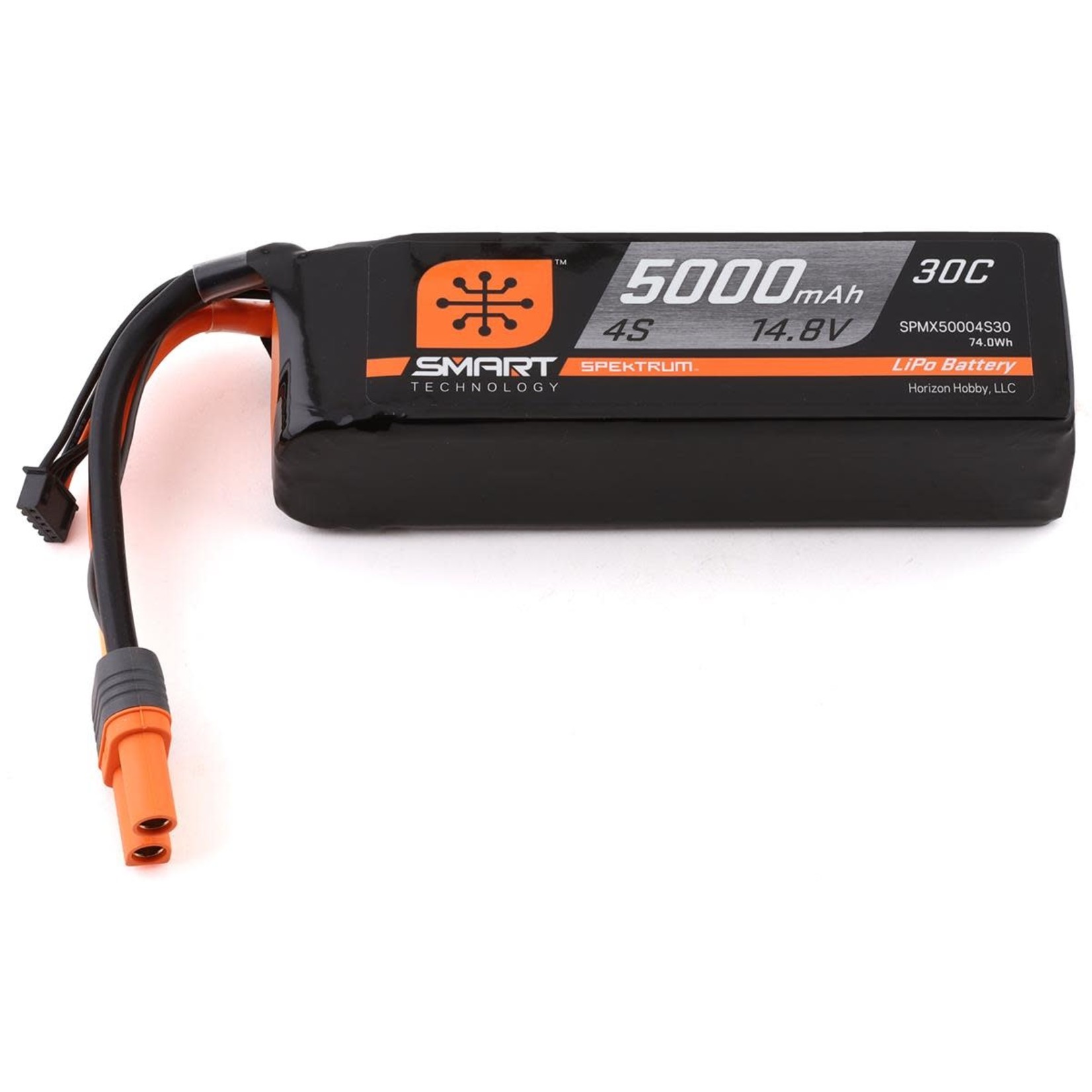 Spektrum #SPMX50004S30 Spektrum RC 4S Smart 30C LiPo Battery Pack w/IC5 Connector (14.8V/5000mAh)