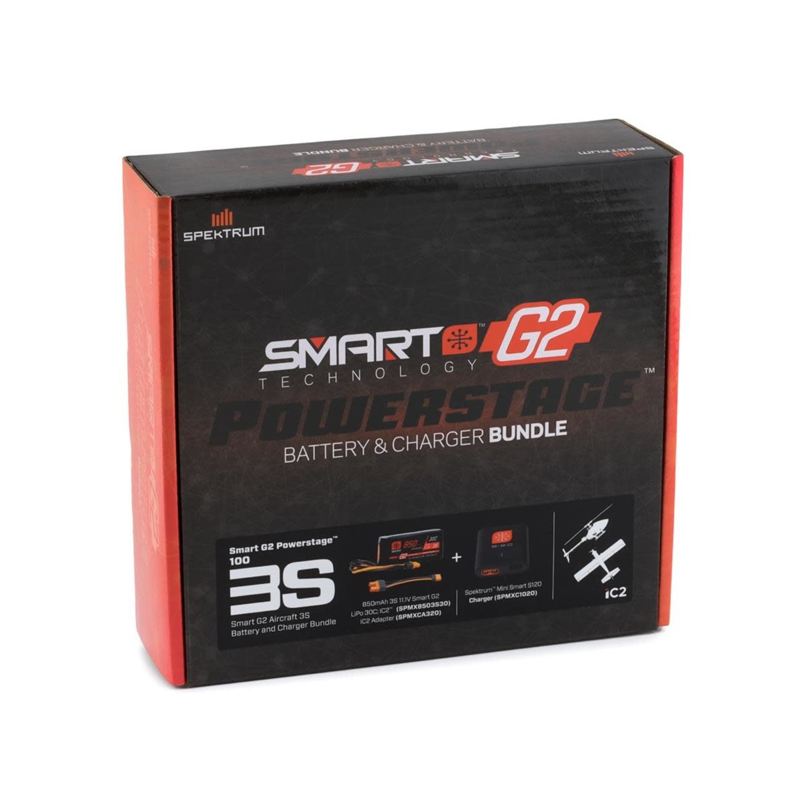 Spektrum #SPMXPSA100 Spektrum RC Smart G2 PowerStage Air Bundle w/3S Smart LiPo Battery (11.1V/850mAh)