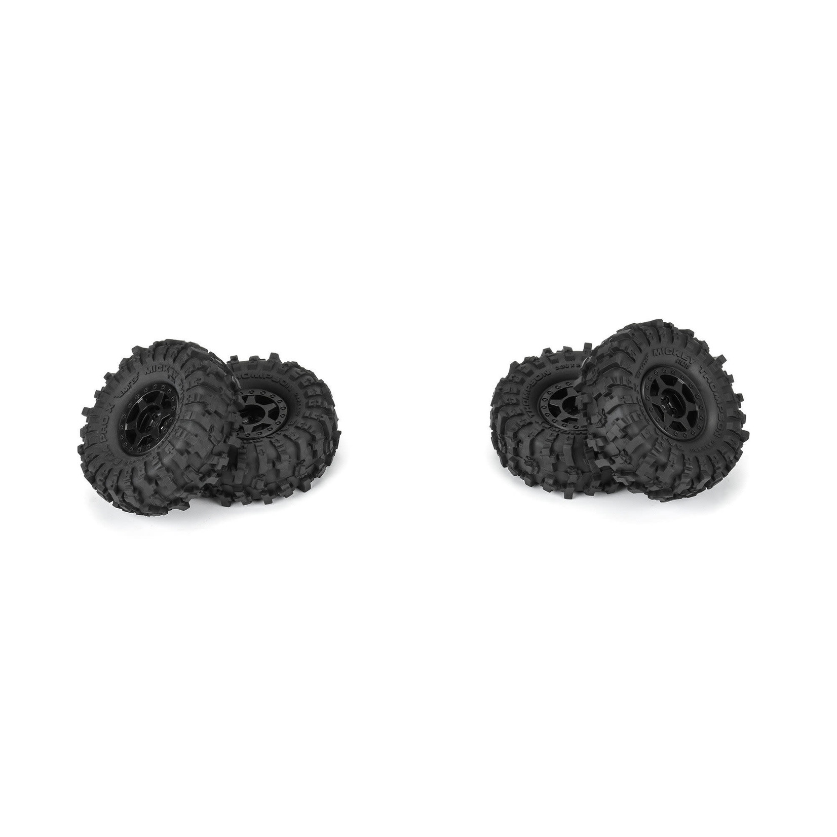 Pro-Line #10215-10 Pro-Line 1/24 Mickey Thompson Baja Pro X F/R 1.0" MTD 7mm Black Holcomb (4)