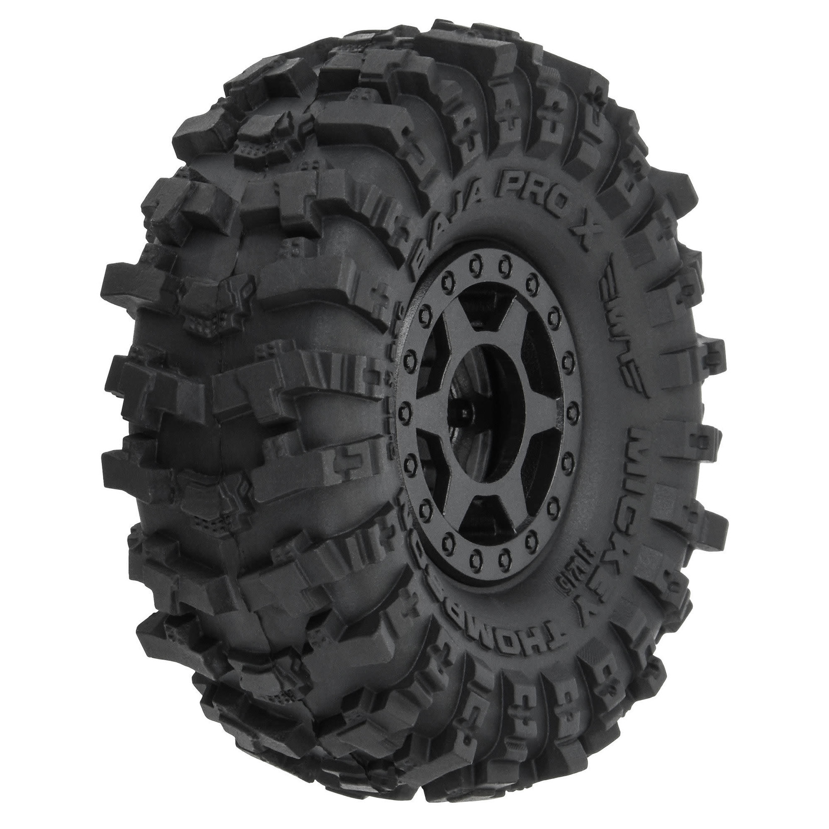 Pro-Line #10215-10 Pro-Line 1/24 Mickey Thompson Baja Pro X F/R 1.0" MTD 7mm Black Holcomb (4)