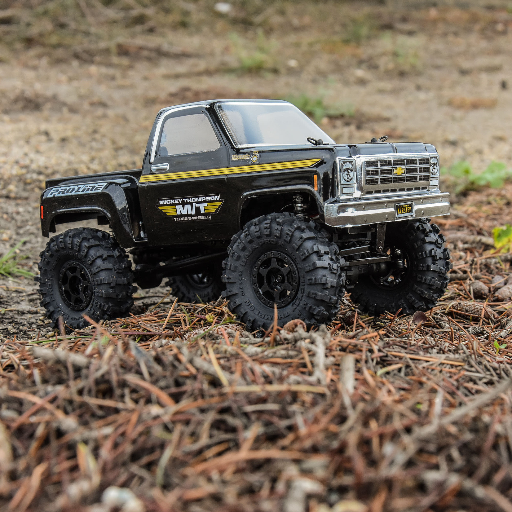 Pro-Line #10215-10 Pro-Line 1/24 Mickey Thompson Baja Pro X F/R 1.0" MTD 7mm Black Holcomb (4)