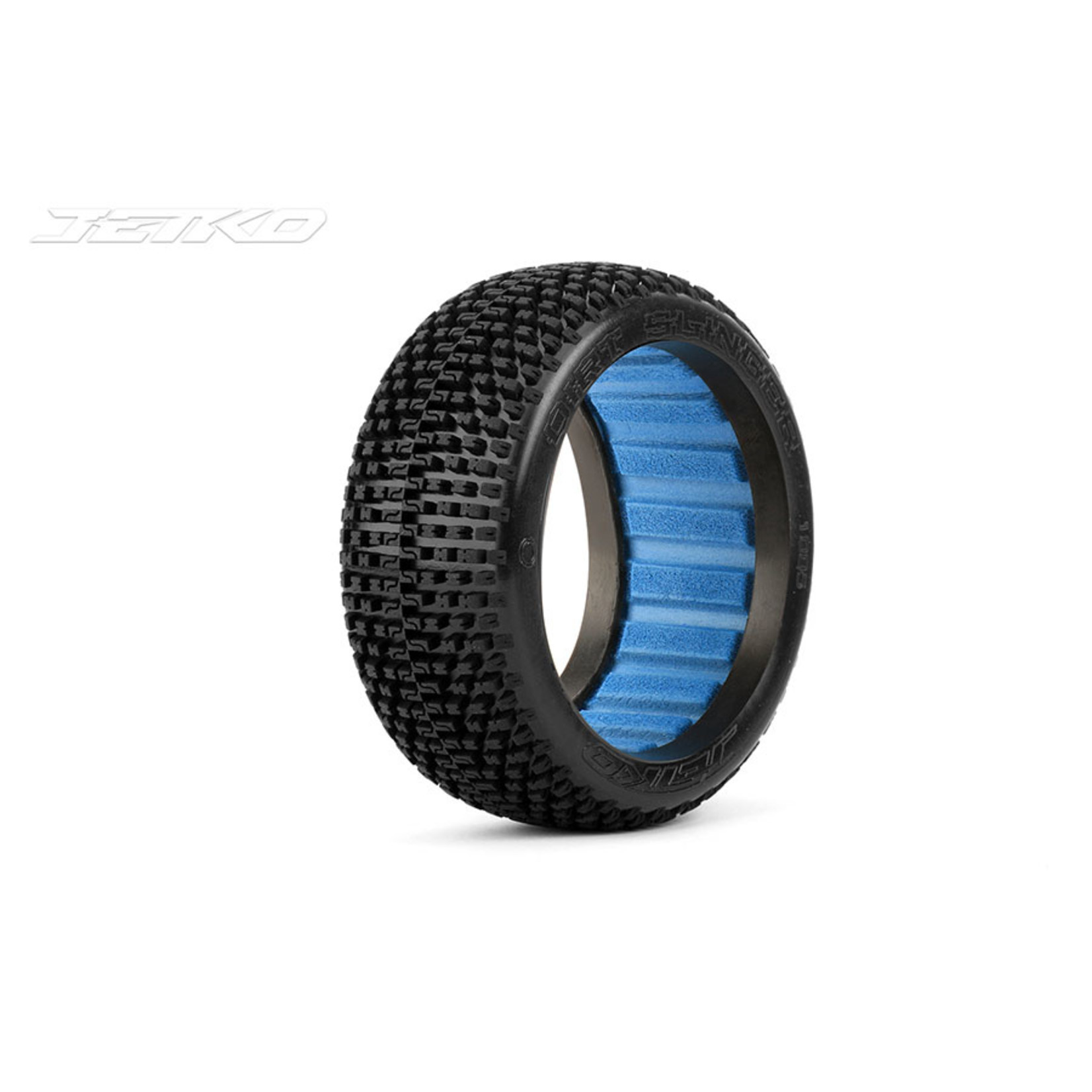 Jetko Tires Jetko Dirt Slinger 1/8 Medium Soft Buggy Tires (Blue Grey) (2) #1005MS6201BG