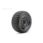 Jetko Tires Jetko 1/10 SC Offset Rockform Tires Mounted on Black Claw Rims (Medium Soft) #JKO3103CBMSGNB2