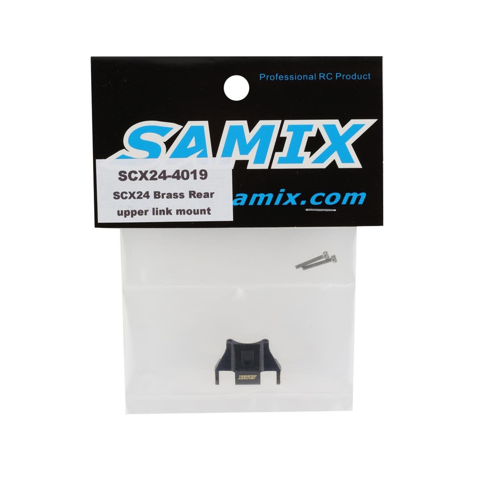 Samix Samix SCX24 Brass Rear Upper Link Mount (Black) #SCX24-4019