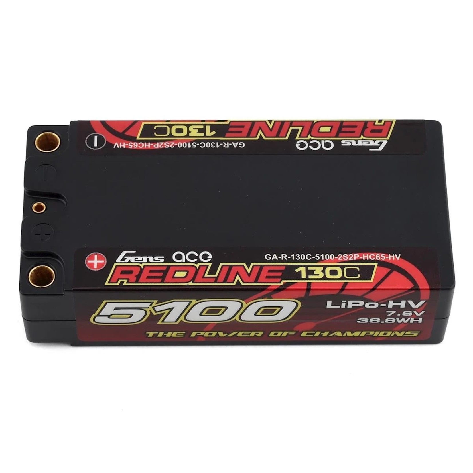 Gens Ace #GEA51002S13D5 Gens Ace Redline 2S Shorty LiHV LiPo Battery 130C (7.4V/5100mAh)