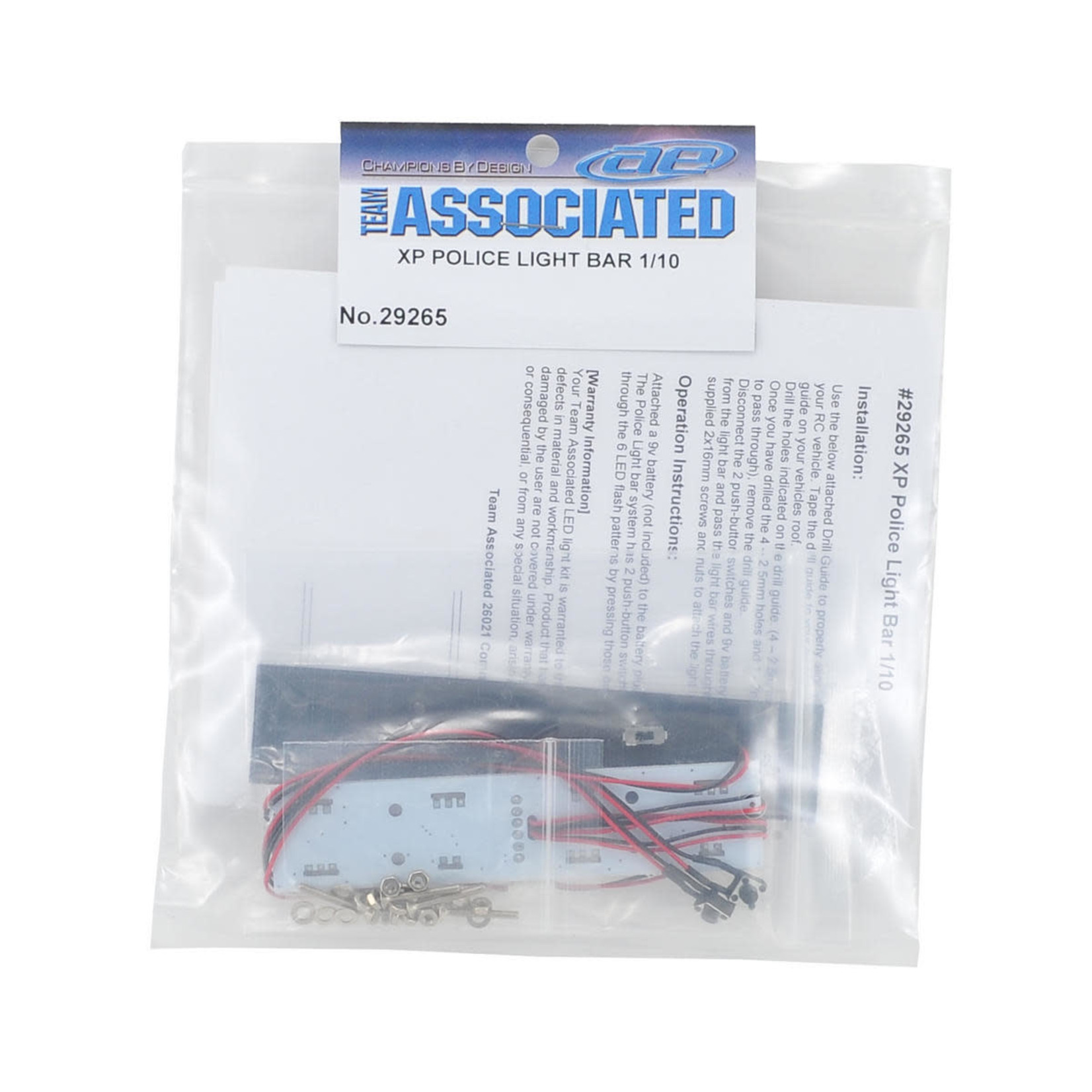 Team Associated #29265 Team Associated XP Police Light Bar