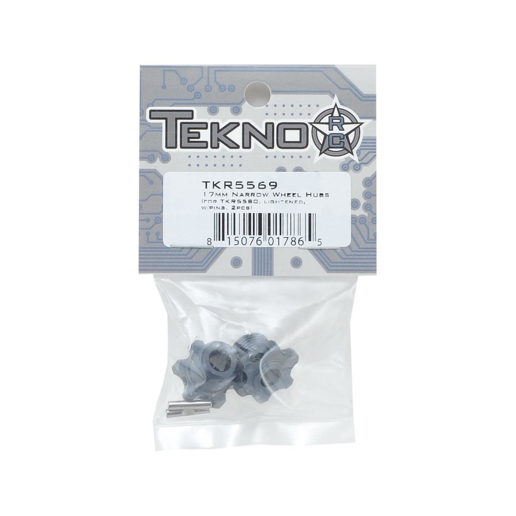 Tekno RC Tekno RC 17mm Narrow Aluminum Wheel Hub (Gun Metal) (2) #TKR5569