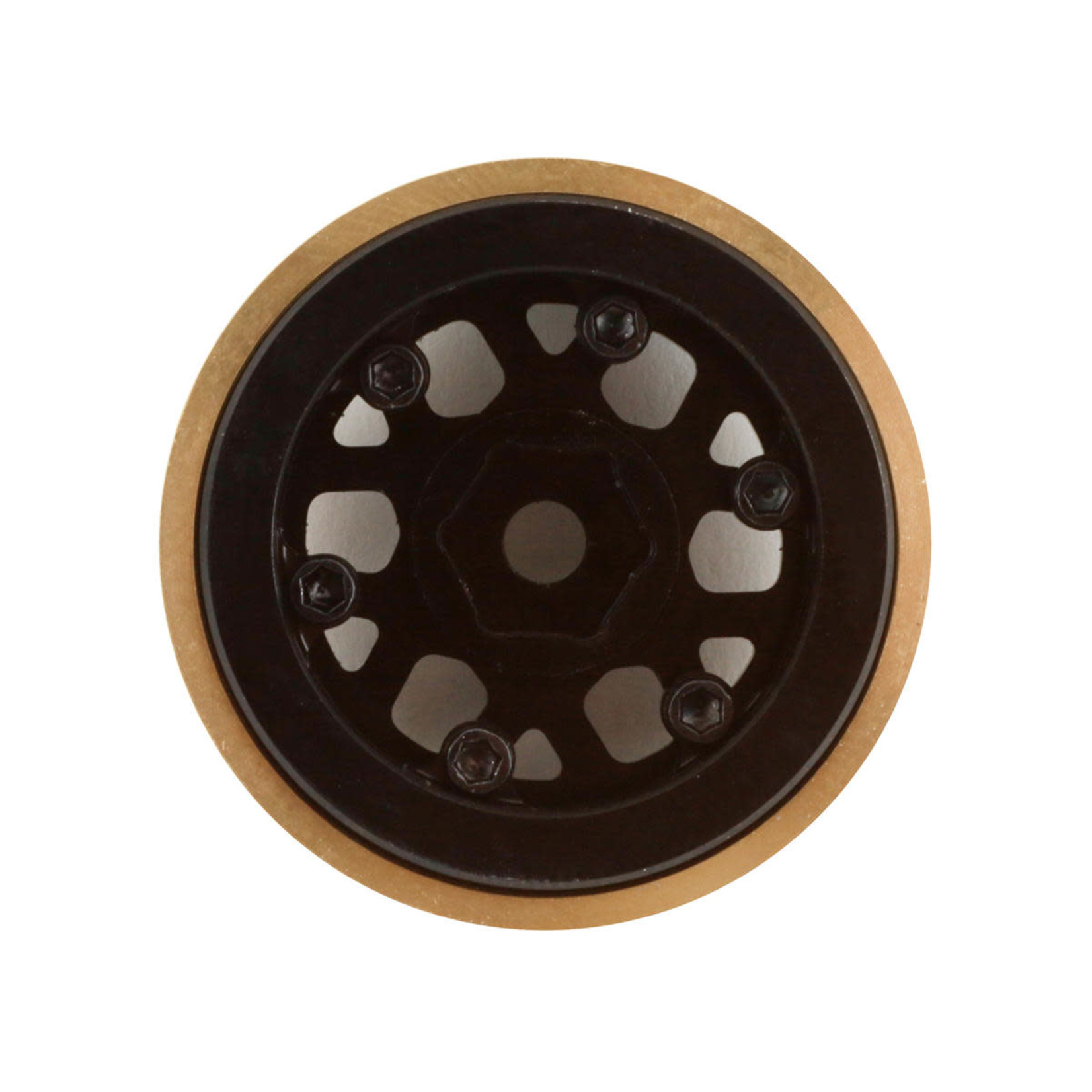 SSD RC SSD RC 1.0” Boxer Aluminum/Brass Beadlock Wheels (Black) (2) #SSD00552