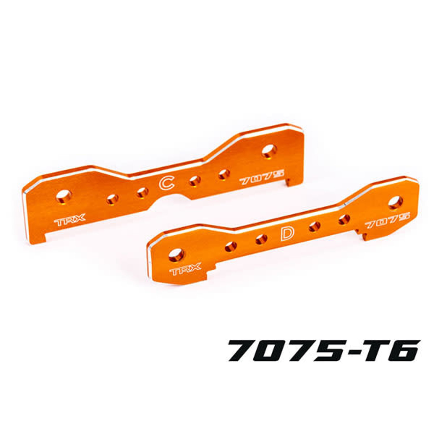 Traxxas Traxxas Sledge Aluminum Rear Tie Bars (Orange-Anodized) #9630T