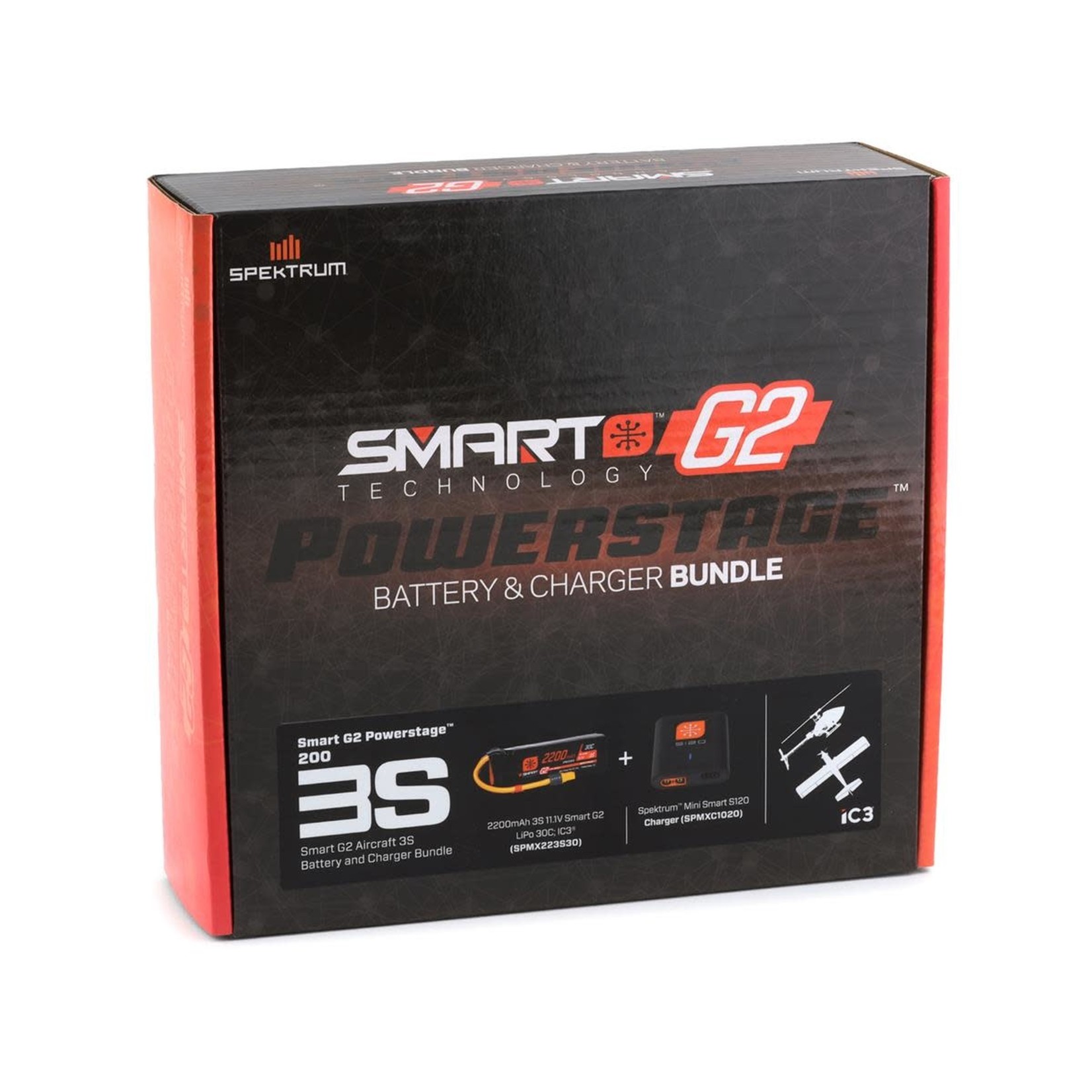 Spektrum Spektrum RC Smart G2 Powerstage Air Bundle w/3S Smart LiPo Battery (2200mAh) #SPMXPSA200