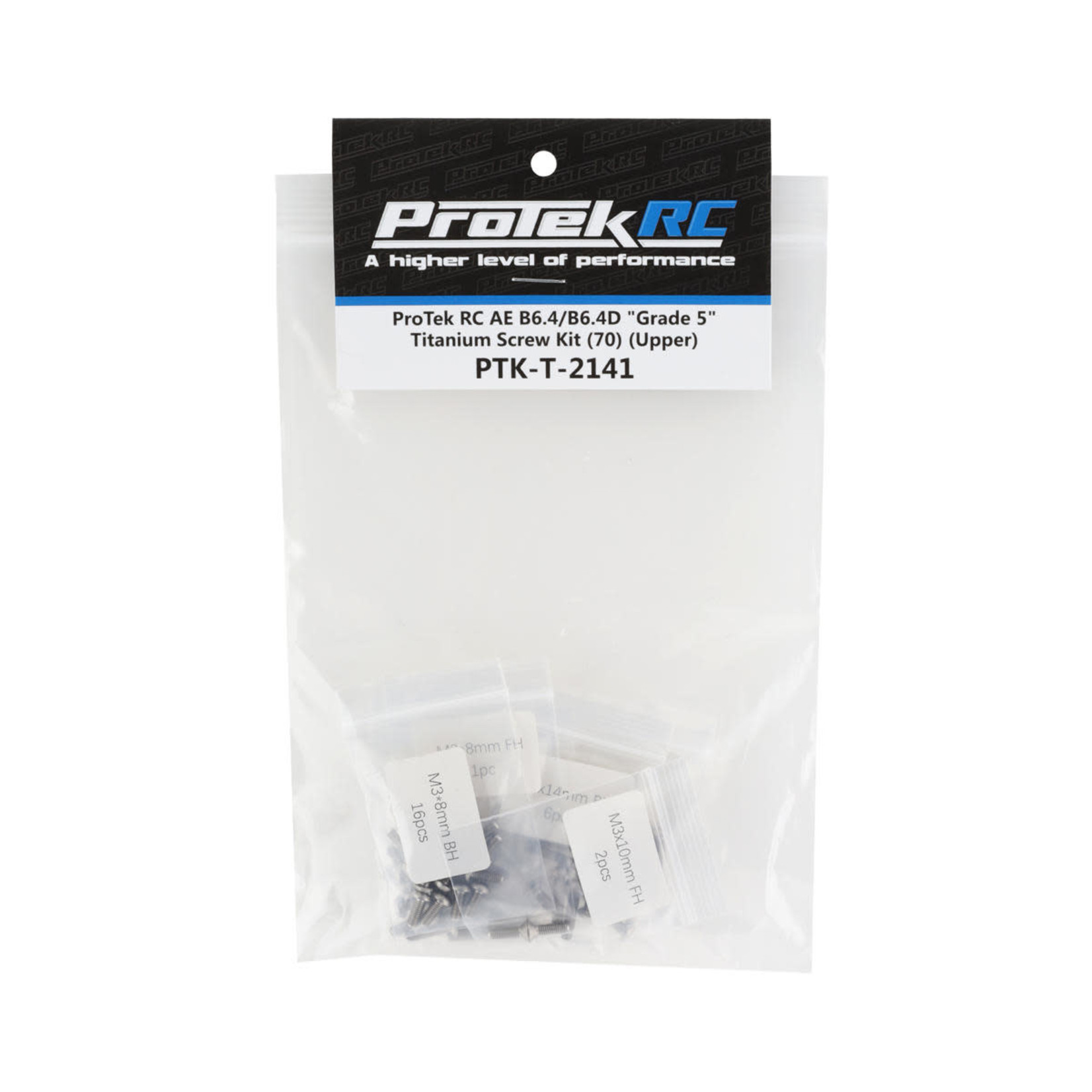 ProTek RC #PTK-T-2141 ProTek RC AE B74.2 / B74.2D "Grade 5" Titanium Screw Kit (68) (Upper)