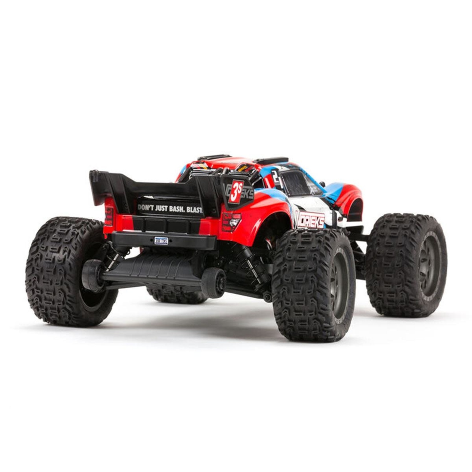 ARRMA #ARA4305V3T1 Arrma Vorteks 4X4 3S BLX 1/10 RTR Brushless Stadium Truck (Red) w/2.4GHz Radio
