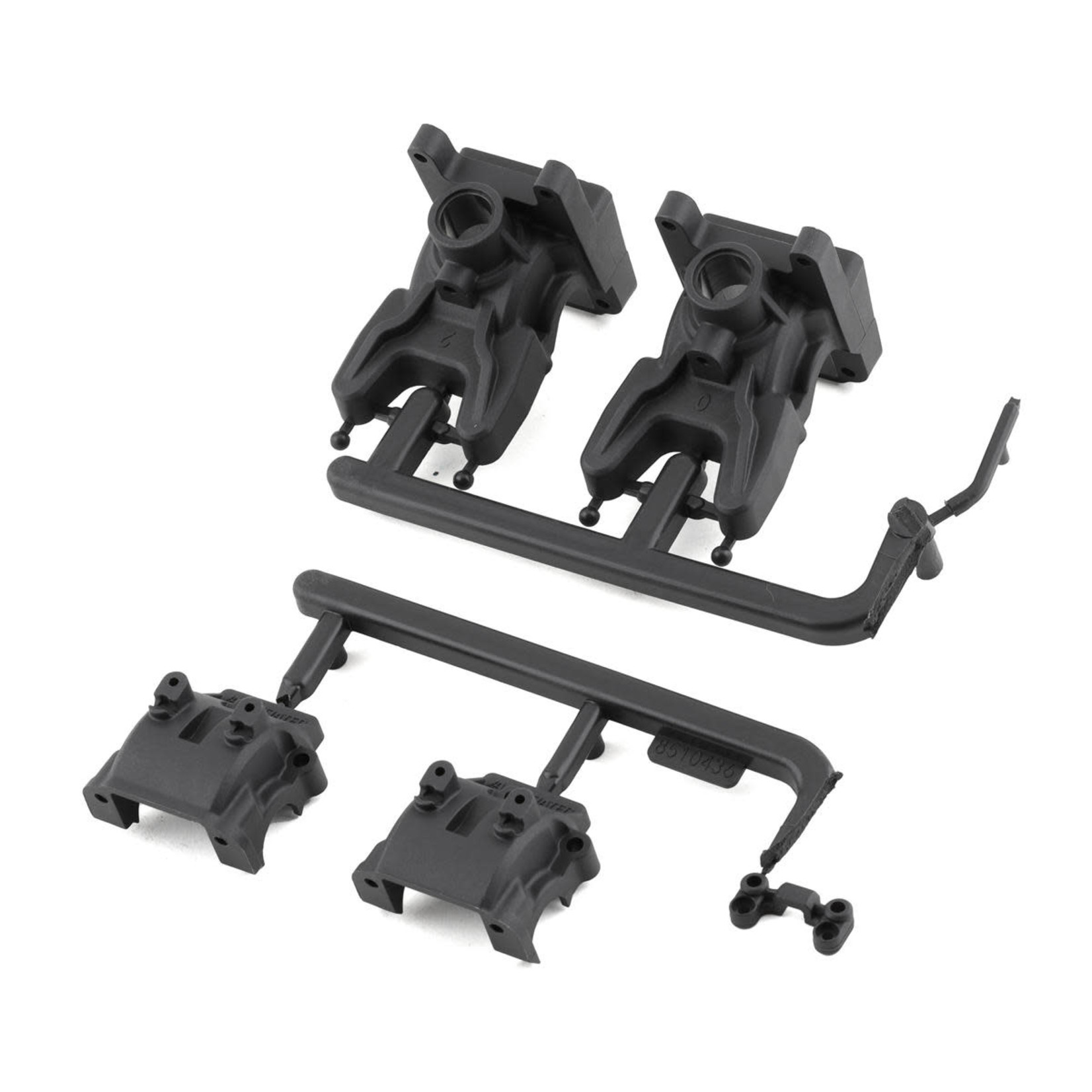 Team Associated #92326 Team Associated RC10B74.2 Factory Team Carbon Front Gearboxes (0mm/+2mm)