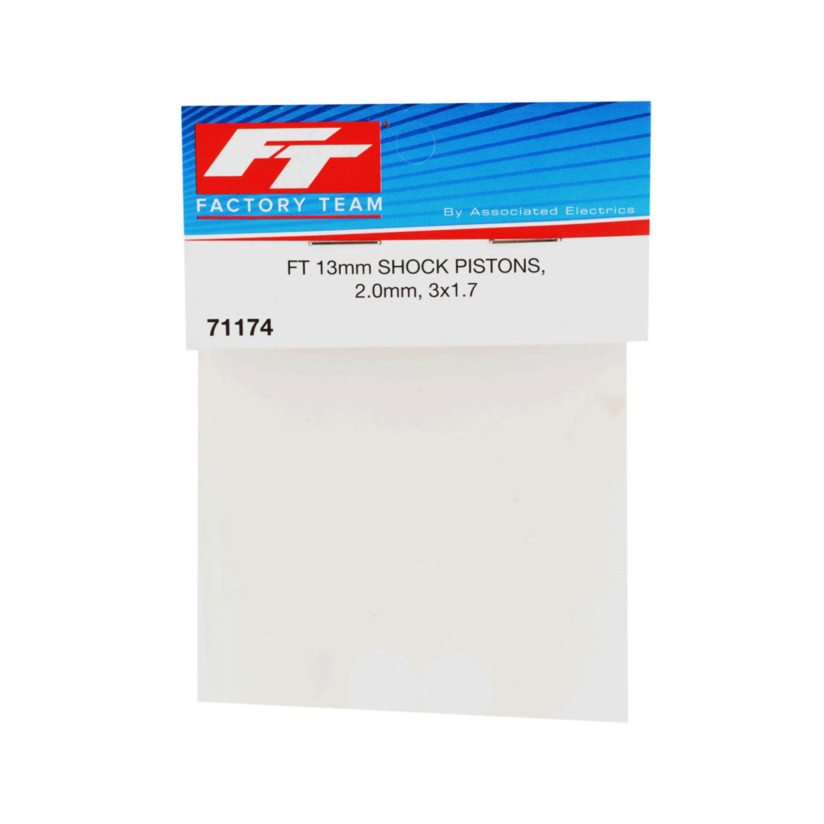 Team Associated Team Associated Factory Team 13mm 2.0mm Shock Piston (2) (3x1.7mm) #71174